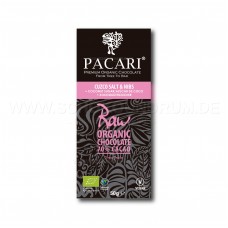 Paccari Raw 70% Salt&Nibs Rohschokolade mit Salz und Kakaosplittern